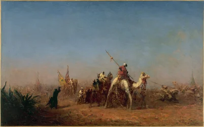 Karavan på väg till Mecka, mellan 1880 och 1885 (olja på duk)