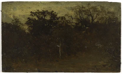 Skogshörnan, mellan 1850 och 1860 (olja på trä)