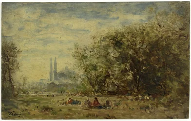 Asiens sötvatten, nära Konstantinopel, mellan 1880 och 1890 (olja på trä)