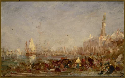 Venedig, 1800-talets andra hälft (olja på trä)
