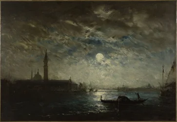 Venedig och Campanile i månskenet, mellan 1870 och 1890 (olja på duk)