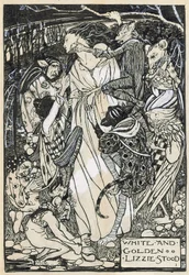Illustration till "Poems of Christina Rossetti" (blyerts  bläck på papper)