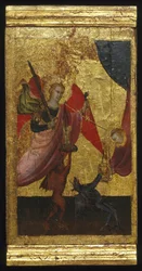 Saint Lawrence går i förbön för kejsar Henrik II:s själ