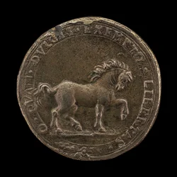 Horse Pawing the Earth, c.1545 (gjutet icke-sterling silver) (baksidan av 6240388)