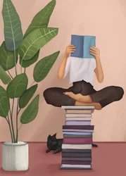 En mysig stund med en bok