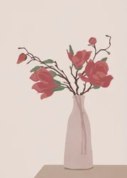 Elegant magnoliavase