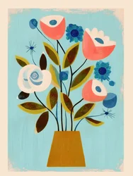 Modernt blomsterbukett