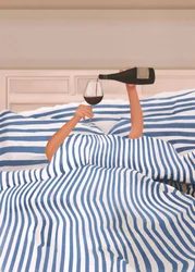 Vin i sängen