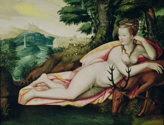 Diane de Poitiers (1499-1566) som Diana jaktgudinnan