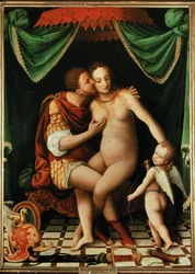 Venus och Mars (målning på duk)
