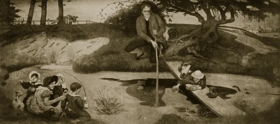 Dalton samlar Marsh Gas, illustration från 