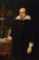 Porträtt av William Shakespeare (1564-1616) 1849 (olja på duk)
