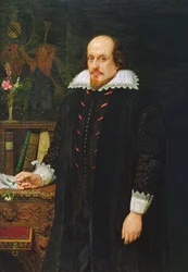 Porträtt av William Shakespeare 1564-1616, 1849