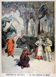 Föreställning av Djävulens sju slott, Theatre du Chatelet, Paris, 1896