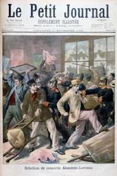 De värnpliktiga i Alsaciens-Lorraine uppror, 1896