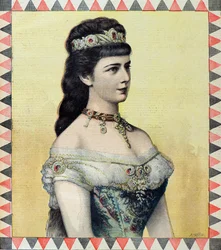 Porträtt av Elisabeth av Wittelsbach