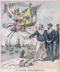 Den fransk-ryska ententen, illustration från "Le Petit Journal", 30 september 1893