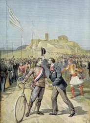 Olympiska spelen i Aten, från "Le Petit Journal", 26 april 1896