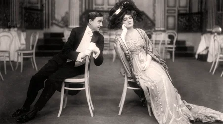 Lily Elsie och Joseph Coyne i The Merry Widow, 1907.