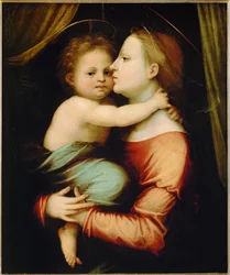Madonna med barn (poppelträ)