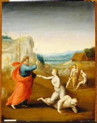 Evas skapelse, ca 1510 (olja på trä)