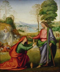 Noli me tangere - Heliga Maria Magdalena möter Kristus efter hans uppståndelse ...