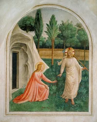 Noli me tangere och Kristus möter Maria Magdalena i trädgården