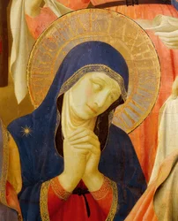 Avsättning från den heliga treenighetens kors eller altartavla, cirka 1432, av Giovanni da Fiesole känd som Fra Angelico (1400-cirka 1455), tempera på trä