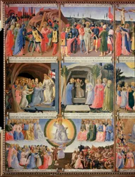 Life of Christ, Garderob av silver. (Tempera på trä