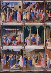 Life of Christ, Garderob av silver. (Tempera på trä