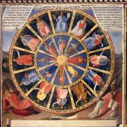 Kristi liv: visionen av Ezechiel, Armadio degli Argenti. (Tempera på trä