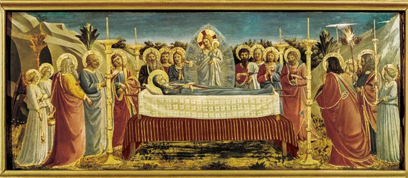 Jungfruns begravning, ca 1434-35 (tempera på pannå)