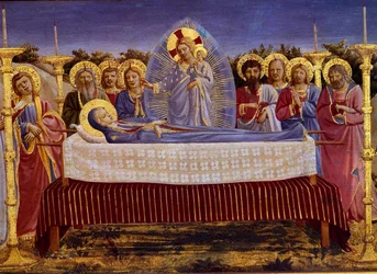 The Death of the Virgin, detalj, c.1435 tempera på paneldetalj av 78968