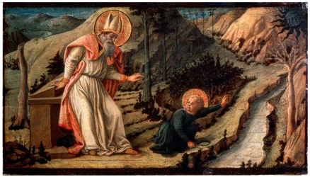 Visionen av Saint Augustine, mellan 1452 och 1465.