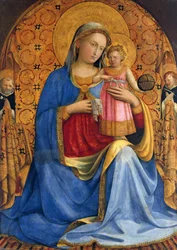 Madonna och barn med heliga Dominic och Peter Martyr Madonna dell Umilitá, ca. 1433