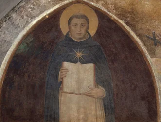 Saint Thomas Aquinas med Summa Theologica, 1441-1442.