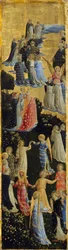 The Last Judgment Winged Altar, Vänster panel, tidigt 1400-tal