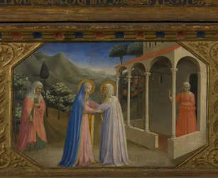 The Visitation The Annunciation retable med 5 Predella-scener, 1430-1432