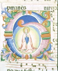 Missal 558 f.92 Historikerad initial 