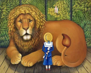 The Lion and Albert, 2001 (olja och tempera på panel)