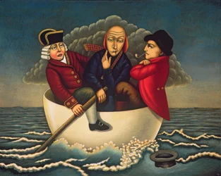 The Three Wise Men of Gotham, 2005 (olja och tempera på panel)
