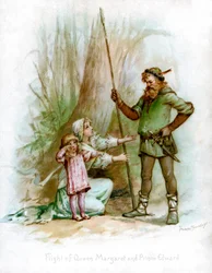Drottning Margaretas och prins Edwards flygning, 1897.