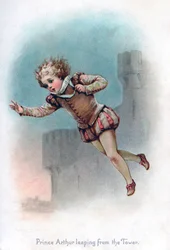 Prins Arthur hoppade från tornet, 1897.