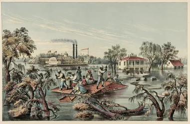 Högvatten i Mississippi, pub.1868