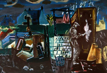 Uthus, ca 1935 (olja på duk)