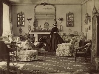 Interiör av rummet, ca. 1862.