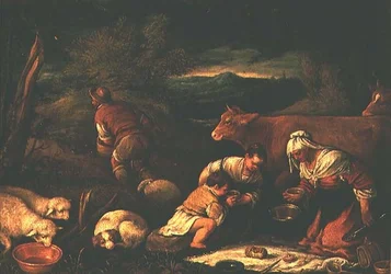 Pastoral scen