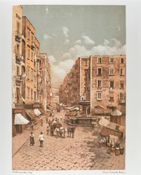 Italien, Neapel, hamnvägen