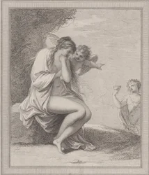 Ariadne, Amor och Bacchus, 1788.