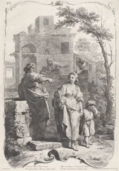 Hagar utsänd i vildmarken, 1758.